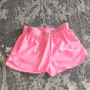 Under Armour Pink Athletic Shorts Moisture-Wicking Lightweight